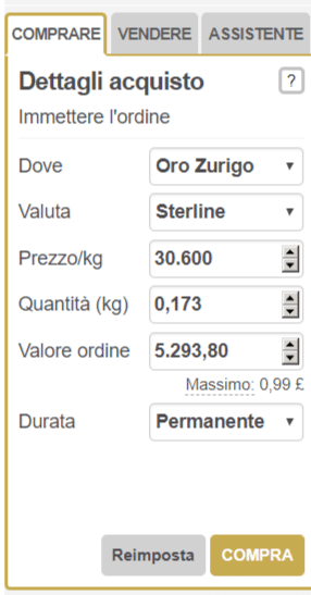 investire in oro online