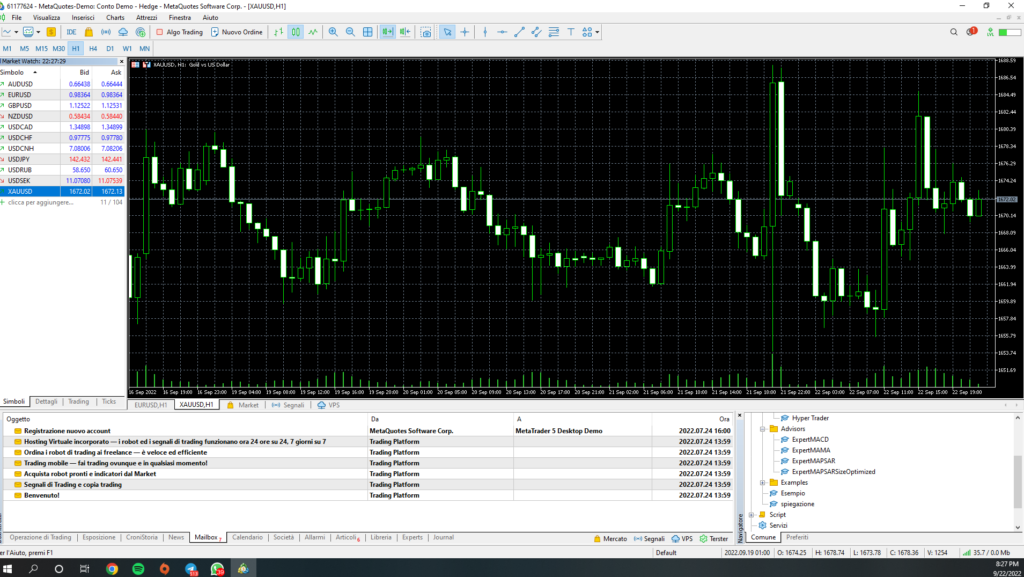 tutorial per investire in oro su MetaTrader con il broker FP Markets